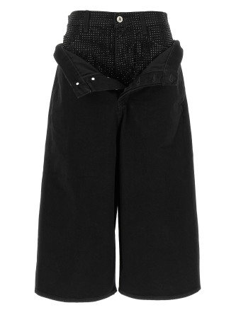 Джинсы THE ATTICO Crystal insert jeans