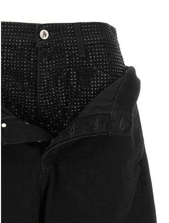 Джинсы THE ATTICO Crystal insert jeans (261WCP00324DDD104TR100) #