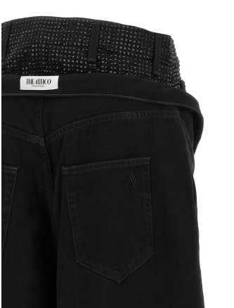 Джинсы THE ATTICO Crystal insert jeans (261WCP00324DDD104TR100) #