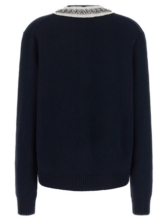 Свитер, кардиган PRADA Jewel collar cardigan (P25O51SOOO6556F0008) #