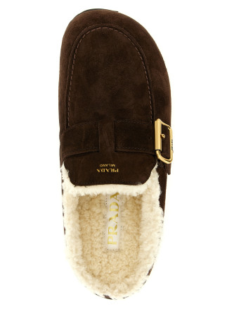 Сабо PRADA Suede sabots (1R548OFZF10JFTF0003) #
