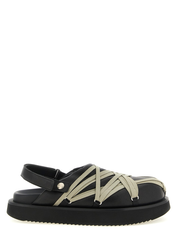 Сабо RICK OWENS 'Padded Megalace Platform' (RU02F4803LGYW198) #1