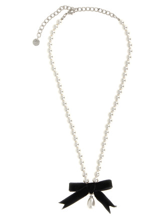 Ожерелье SELF PORTRAIT 'Black Bow Pearl'