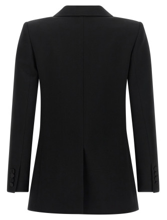 Пиджак, костюм SAINT LAURENT Satin lapel blazer (665488Y7E631000) #