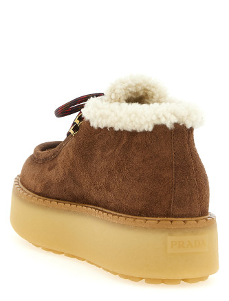 Туфли на шнурках PRADA Suede lace ups (1E630OFZD50JFTF0324) #