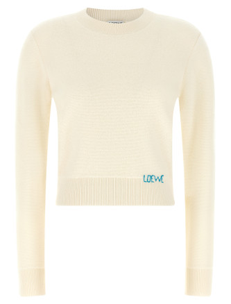 Свитер, кардиган LOEWE Logo embroidery sweater