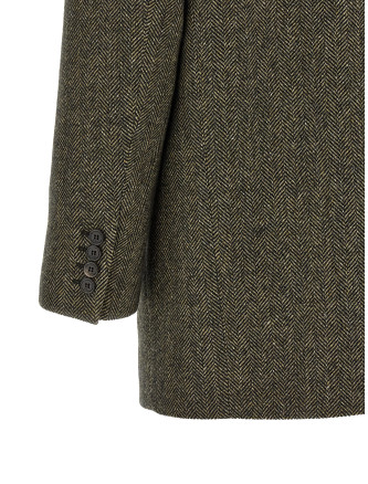 Пиджак, костюм SAINT LAURENT Herringbone blazer (866250Y3L222012) #