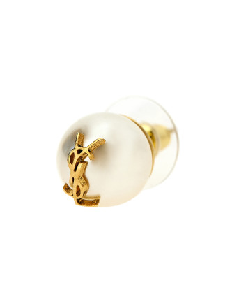 Серьги SAINT LAURENT 'Asymetrique Perle’ earrings (691563Y15269018) #