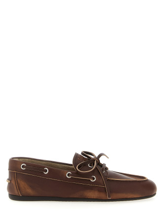 Лоферы MIU Vintage boat shoe