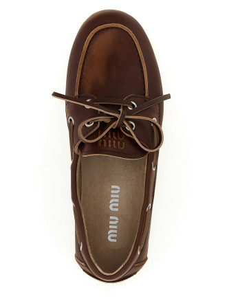 Лоферы MIU Vintage boat shoe (5D123EF0053F33F0038) #