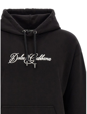 Толстовка DOLCE & GABBANA Logo embroidery hoodie (G9ZU0ZG7P9MN0000) #