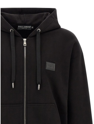 Толстовка DOLCE & GABBANA Logo plaque hoodie (G9CEGTG7Q2ON0000) #