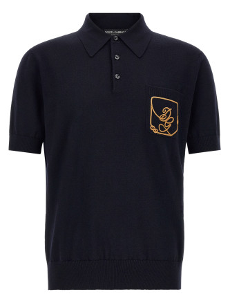 Поло DOLCE & GABBANA Logo embroidery polo shirt