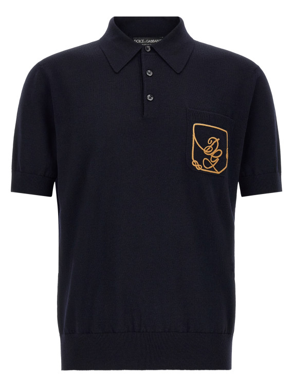 Поло DOLCE & GABBANA Logo embroidery polo shirt (GXZ16ZJDVIQB0665) #1