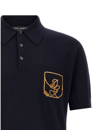 Поло DOLCE & GABBANA Logo embroidery polo shirt (GXZ16ZJDVIQB0665) #