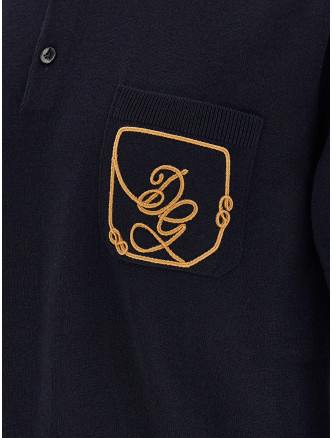 Поло DOLCE & GABBANA Logo embroidery polo shirt (GXZ16ZJDVIQB0665) #