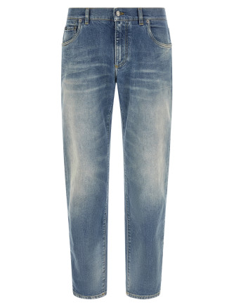 Джинсы DOLCE & GABBANA Logo plaque jeans