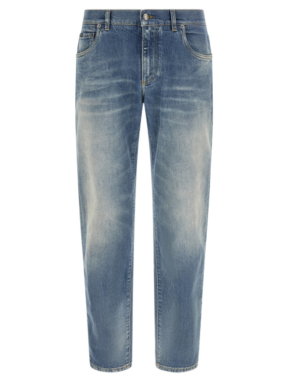 Джинсы DOLCE & GABBANA Logo plaque jeans (GY07CDG8PO4S9001) #1