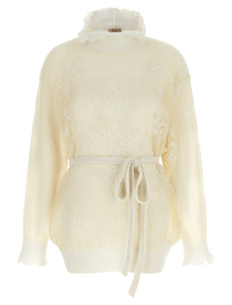 Свитер, кардиган TWIN SET Jacquard yarn sweater