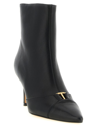 Ботильоны TWIN SET Logo ankle boots (262TCP01E00006) #
