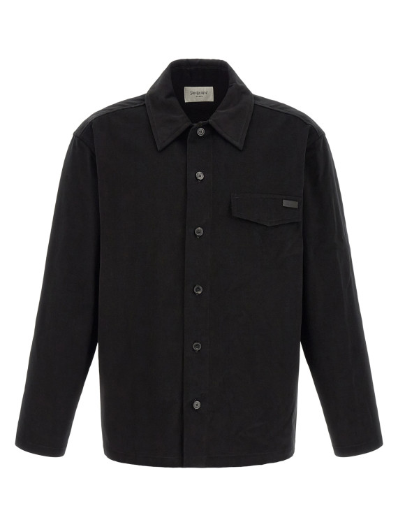 Рубашка, блузка SAINT LAURENT Cotton overshirt (873919Y1O391000) #1
