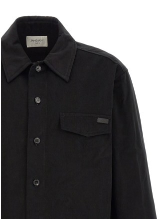 Рубашка, блузка SAINT LAURENT Cotton overshirt (873919Y1O391000) #