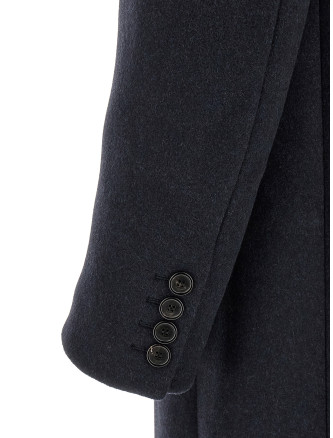 Пальто, тренч SAINT LAURENT Double-breasted coat (867515Y1O104140) #