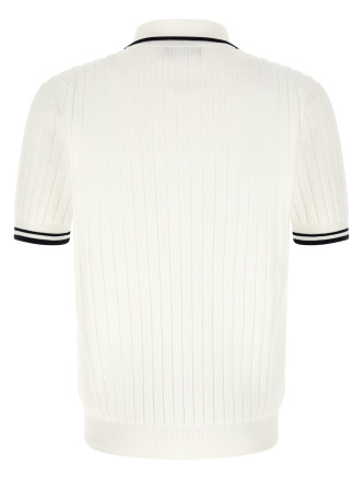 Поло DOLCE & GABBANA Flat ribbed polo shirt (GXZCMZJBCK8W1002) #