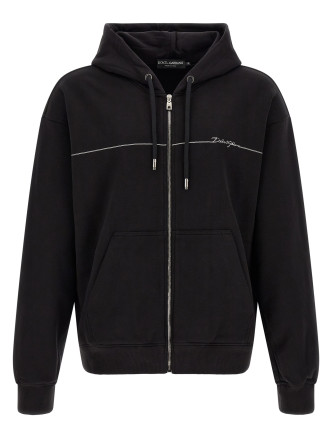 Толстовка DOLCE & GABBANA Logo embroidery hoodie
