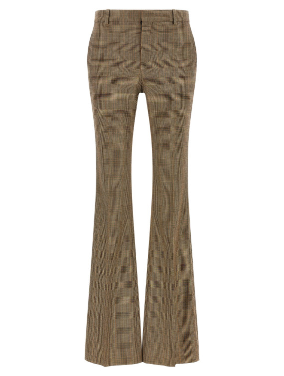Брюки SAINT LAURENT Prince of Wales houndstooth trousers (A000KTY3L612242) #1
