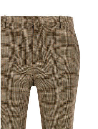 Брюки SAINT LAURENT Prince of Wales houndstooth trousers (A000KTY3L612242) #