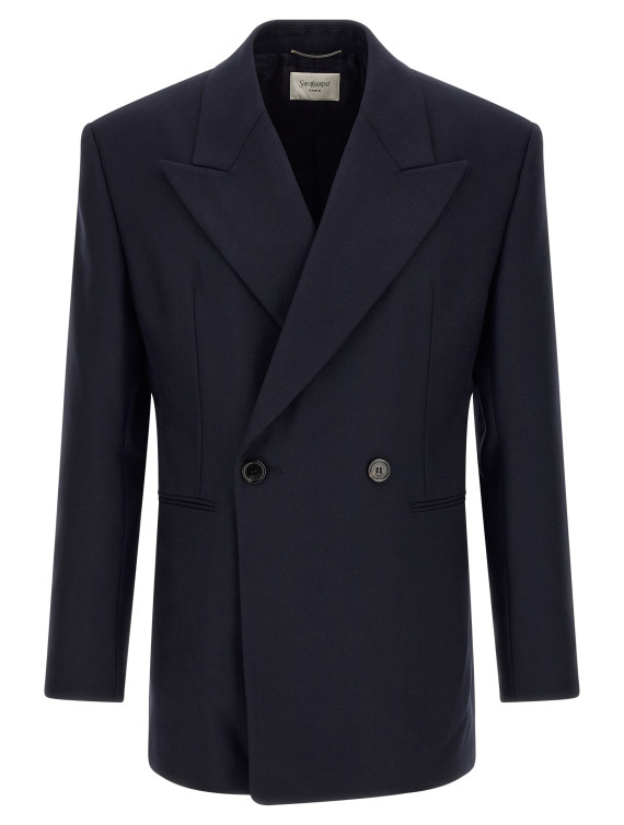 Блейзер SAINT LAURENT Felted wool gabardine blazer jacket (A000SWY1O144140) #1