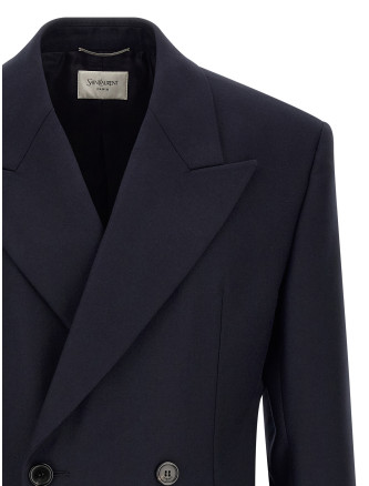 Блейзер SAINT LAURENT Felted wool gabardine blazer jacket (A000SWY1O144140) #