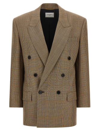 Prince of Wales houndstooth blazer