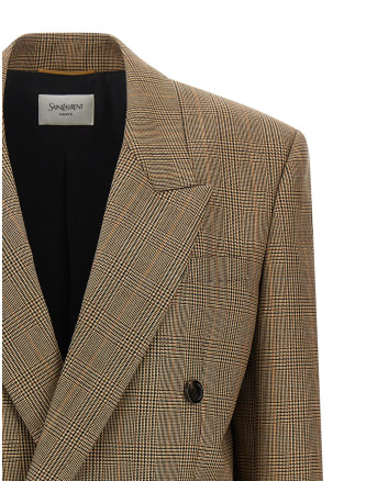 Пиджак, костюм SAINT LAURENT Prince of Wales houndstooth blazer (871065Y3L612242) #
