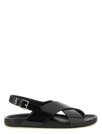 Плоские сандалии SAINT LAURENT 'Helios'