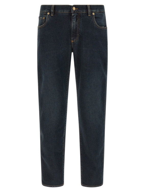 Джинсы DOLCE & GABBANA Logo plaque jeans (GY07CDG8PM5S9001) #1