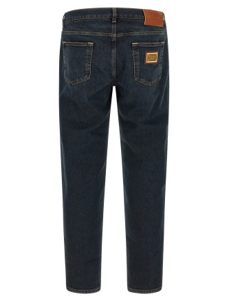 Джинсы DOLCE & GABBANA Logo plaque jeans (GY07CDG8PM5S9001) #