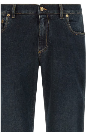 Джинсы DOLCE & GABBANA Logo plaque jeans (GY07CDG8PM5S9001) #