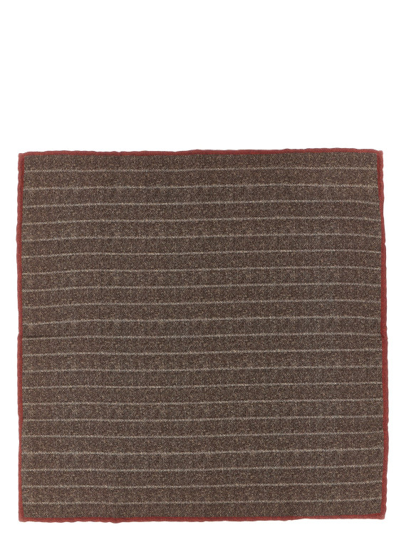 Шарф, платок BRUNELLO CUCINELLI Double-face pocket clutch (MI8960091C8034) #1