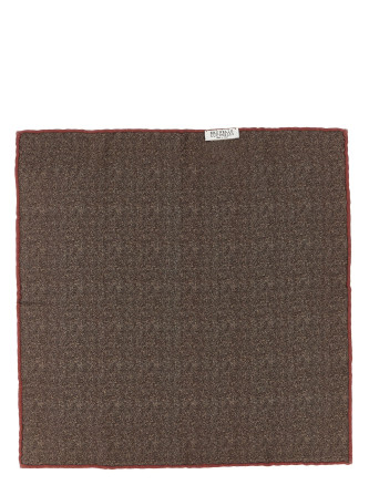 Шарф, платок BRUNELLO CUCINELLI Double-face pocket clutch (MI8960091C8034) #