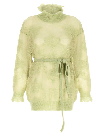 Jacquard yarn sweater