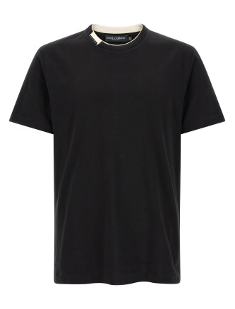 Футболка DOLCE & GABBANA Double-layer collar t-shirt