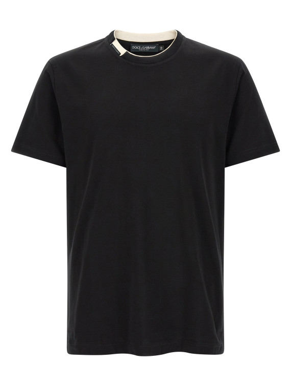 Футболка DOLCE & GABBANA Double-layer collar t-shirt (G8TW5TFU7EQN0000) #1