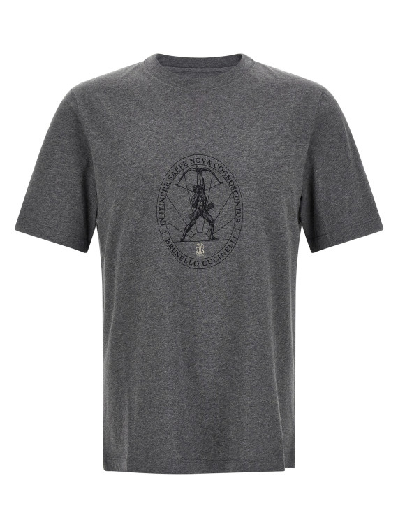 Футболка BRUNELLO CUCINELLI Printed T-Shirt (M0B138519C080) #1