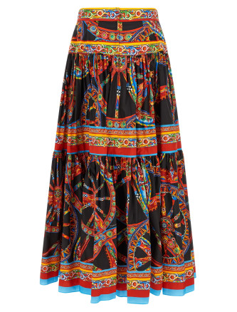 Юбка макси DOLCE & GABBANA 'Carretto' (F4CELTGDDTFS9000) #
