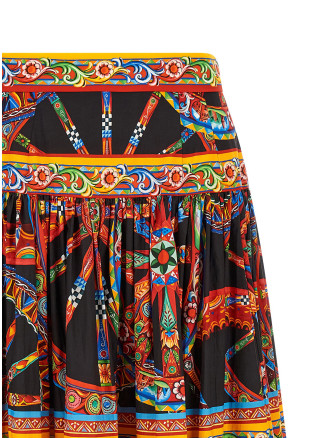 Юбка макси DOLCE & GABBANA 'Carretto' (F4CELTGDDTFS9000) #