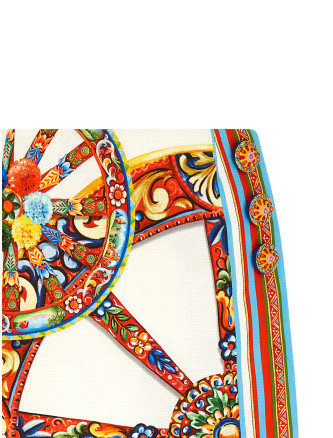 Мини-юбка DOLCE & GABBANA 'Carretto' (F4DDTTGDDTDS9000) #