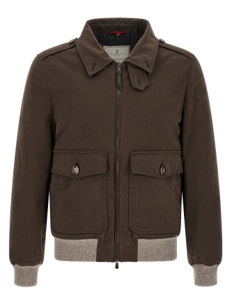 Куртка BRUNELLO CUCINELLI Waterproof bomber jacket (MG5456003CLY62) #