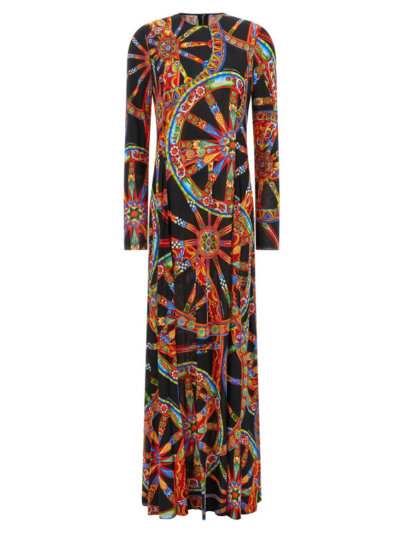 Платье макси DOLCE & GABBANA 'Carretto' (F623QTFS8DTHN6CL) #1